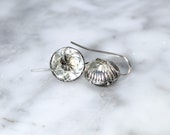 Antique Georgian Silver Paste Earrings Stunning Ribbed Setting 18th Century Wedding New Year 39 s Eve