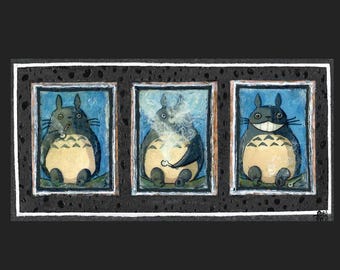 Totoro Smoking Meth art print