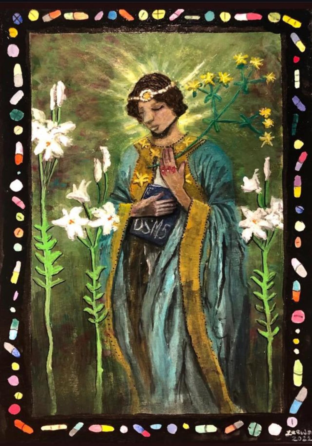 St Dymphna Giclée Art Print: Patron Saint of Mental Illness - Etsy
