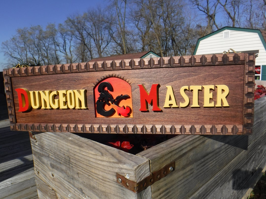 Dungeons & Dragons / Dungeon Master Wooden Sign - Etsy