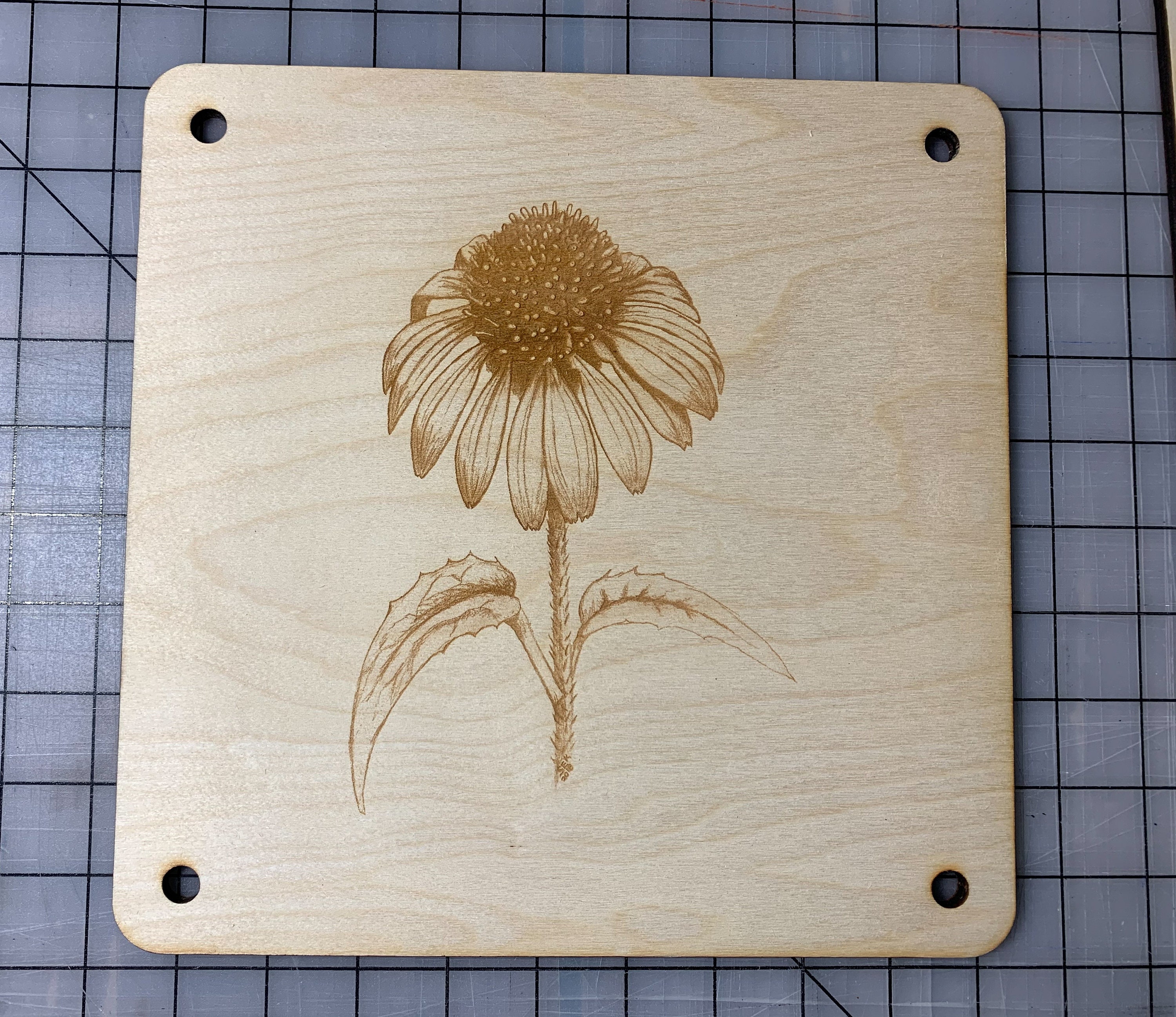 large flower press