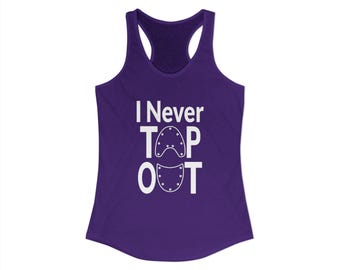 Nunca me rendiré / Camiseta de tirantes con espalda deportiva para mujer