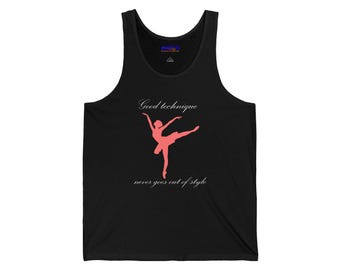 Camiseta sin mangas con silueta de bailarina de ballet / Camiseta con pose de bailarina
