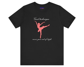 Camiseta con silueta de bailarina de ballet / Camiseta de baile