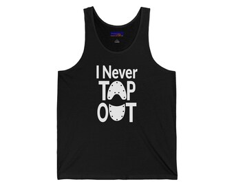 Camiseta sin mangas unisex motivacional - Nunca me rindo - Camiseta de fitness, ropa de entrenamiento, ropa de gimnasio, ropa casual, regalo para atletas