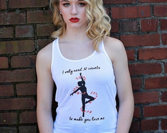 Flowy serbatoio bianco - "Ho solo bisogno di 32 conteggi a make you love me"