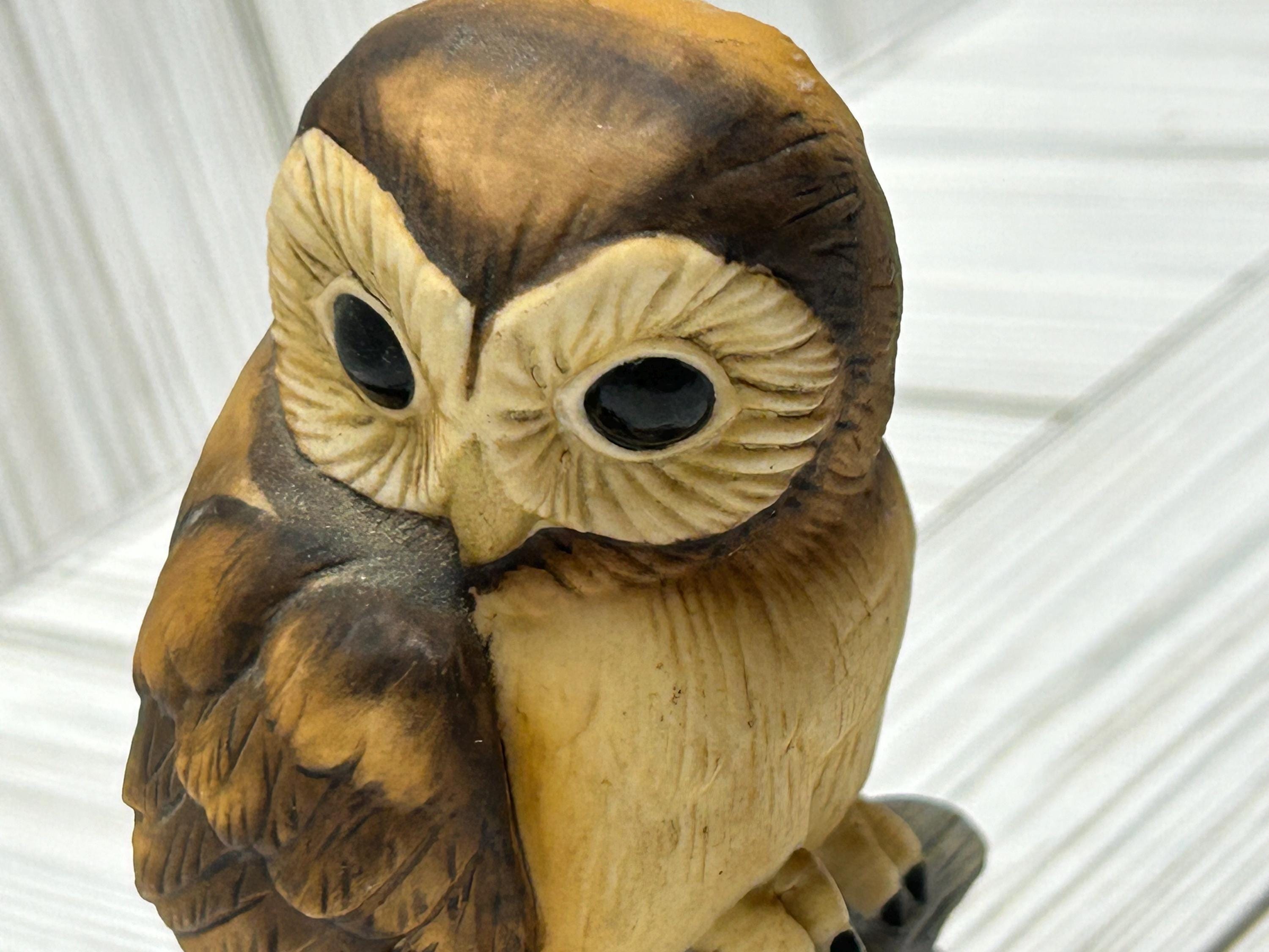 油彩『Vivien』 Vintage Andrea by Sadek Ceramic Owl Figurine #9602 Made in