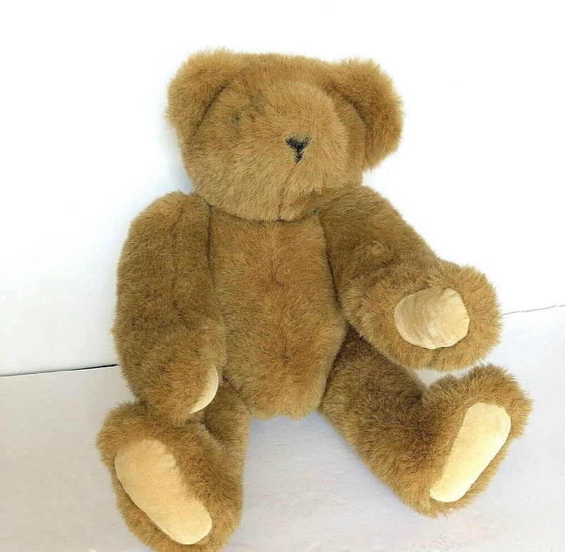 Vintage Vermont Teddy Bear Plush Brown Movable Arms Legs Made | Etsy
