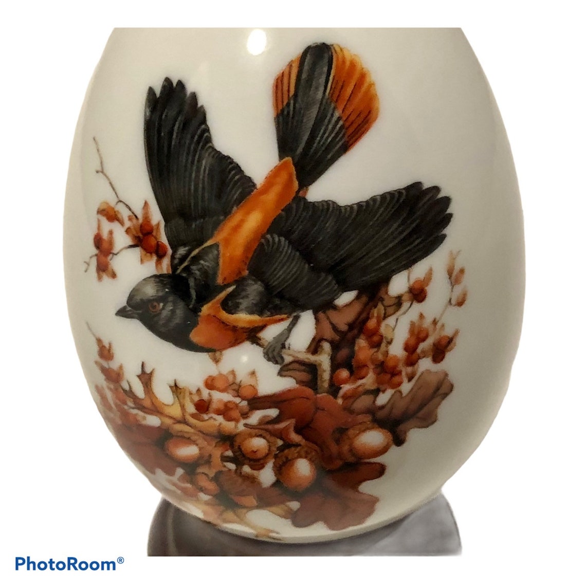 Avon Four Seasons Collectible Eggs Stands Birds Cardinal Bluebird Set