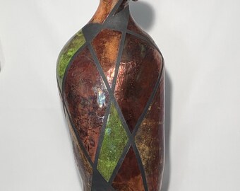 Raku / Ceramic Figurative Vase