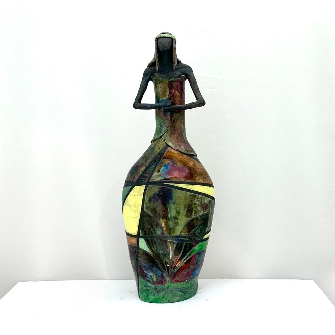 Figurative Raku Raku / Ceramic Figurative Sculpture - Shiva Linga - Etsy