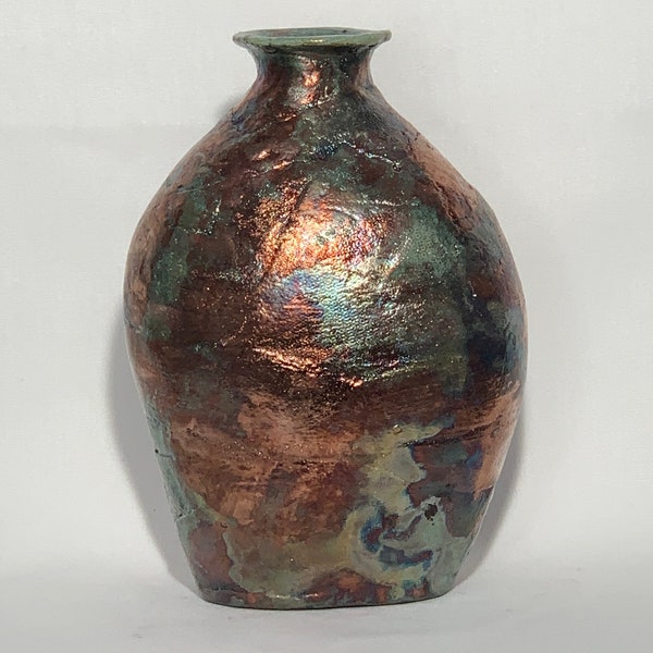 Raku Pottery Sculpture - Alpine Reflections