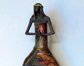 Raku / Ceramic Figurative Sculpture - Shiva Linga