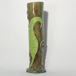 Jarrón de cerámica Raku Suelo del bosque imagen 2