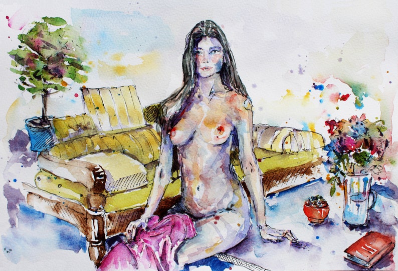 Adults Puzzle, Naked Girl Puzzle, Nu Nude, Erotic Painting, Jigsaw, Gift fo...