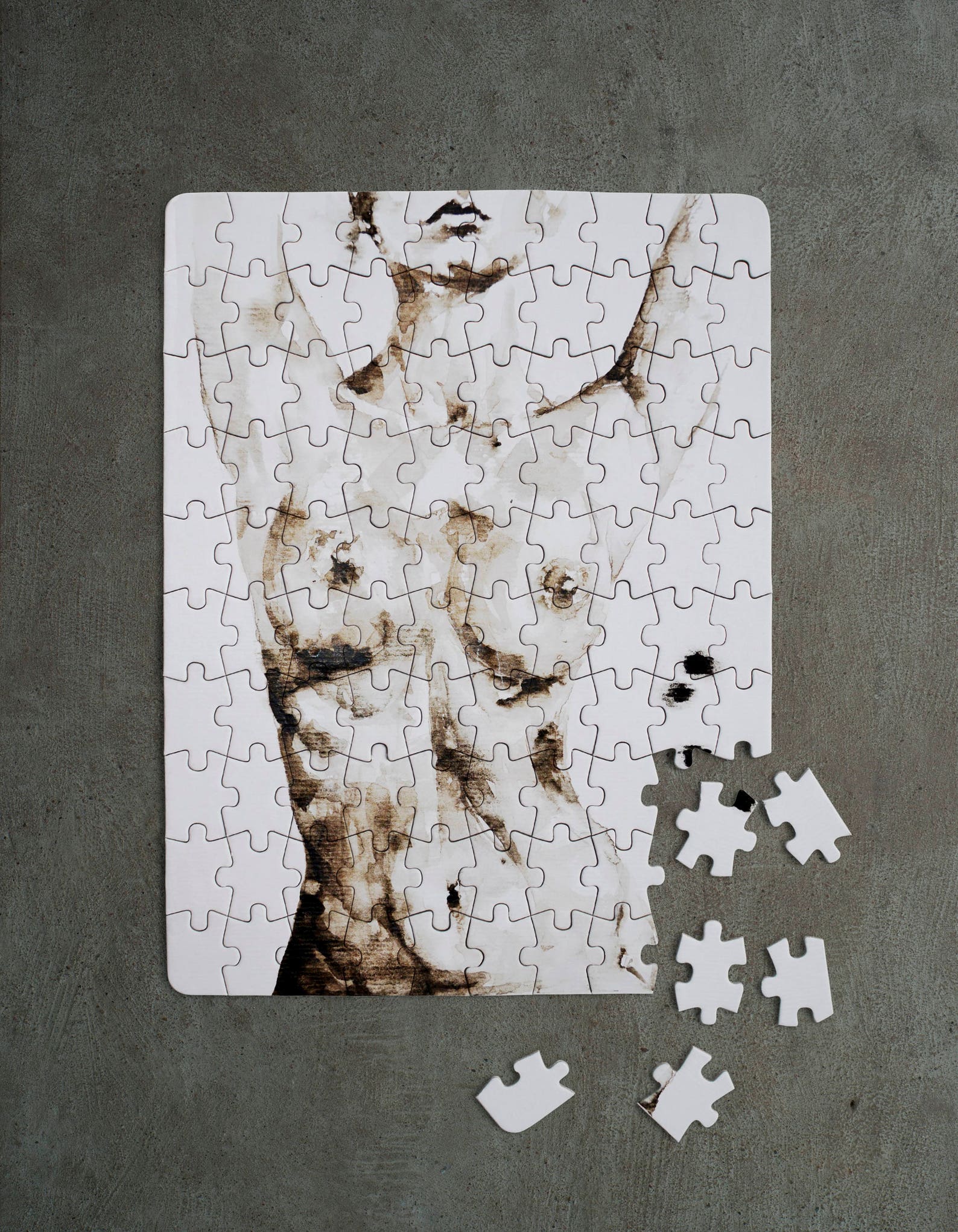 Adults Puzzle, Naked Girl Nu Nude, Erotic Painting, Jigsaw, Gift for Men Bo...