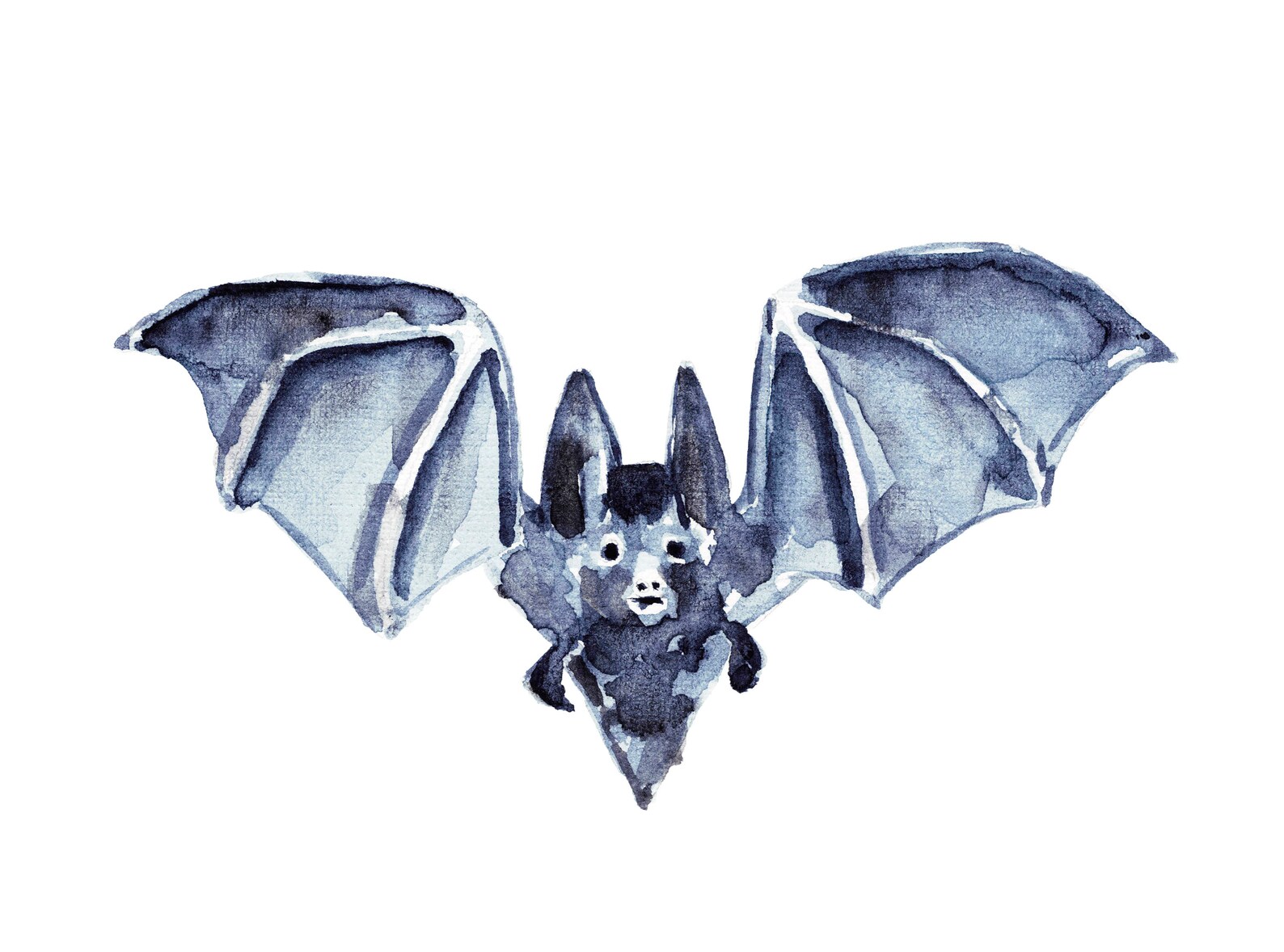 Bats Clipart Bat Mouse Clipart Watercolor Clipart Halloween Etsy