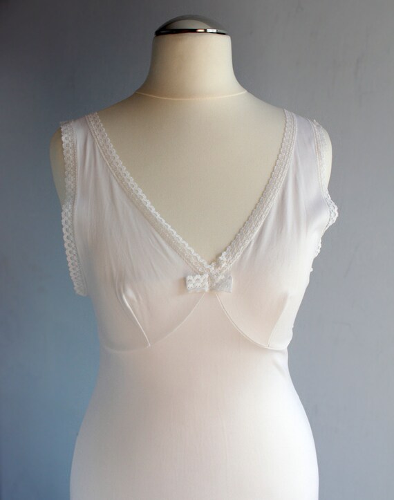 vintage white slip dress