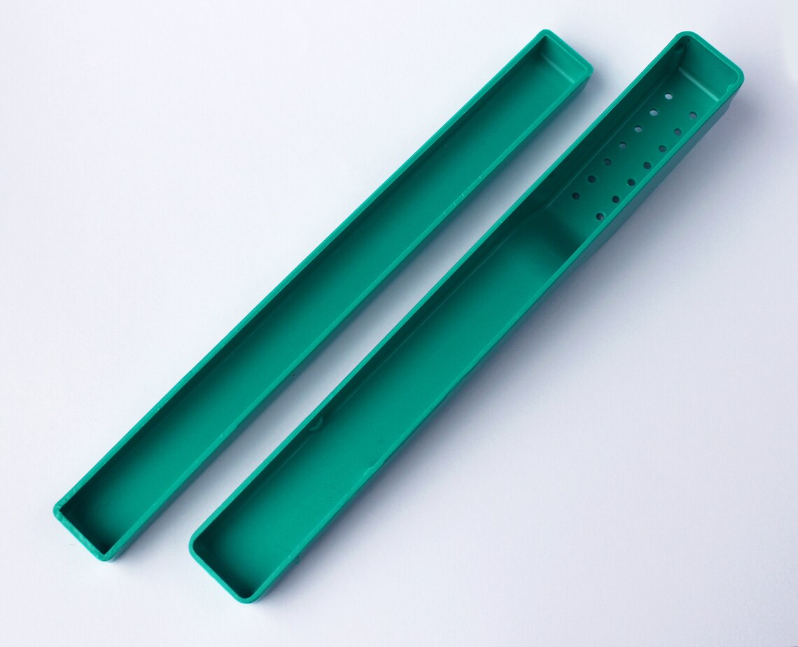 Vintage Soviet travel child toothbrush case / emerald green Etsy