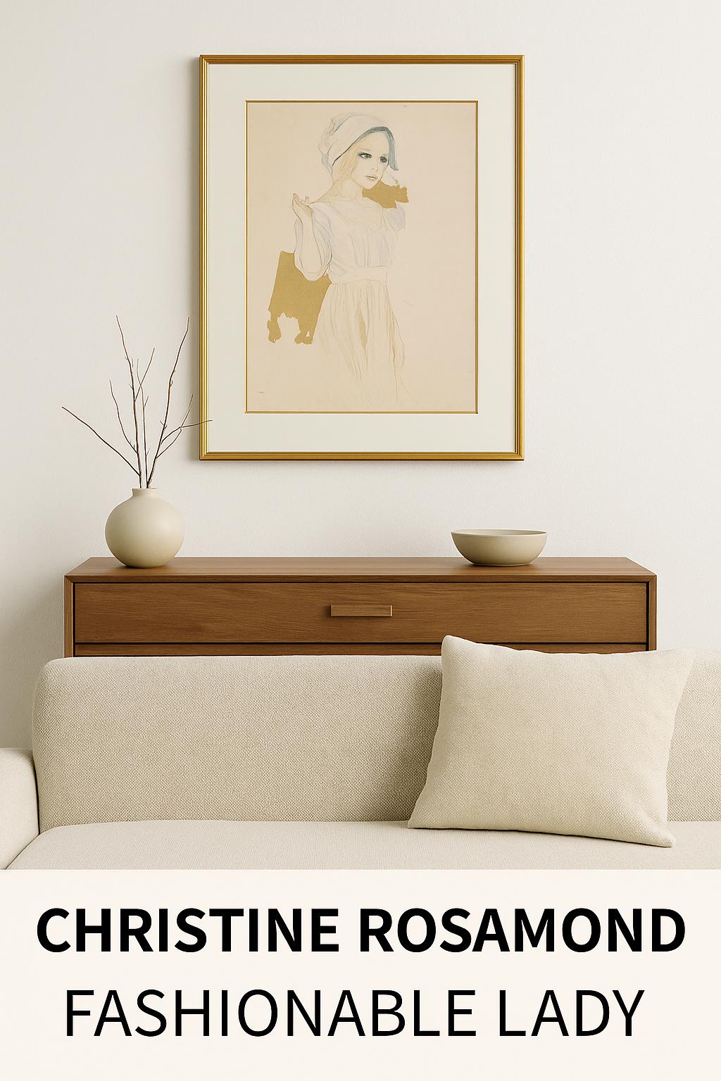 Christine Rosamond Signed Limited Edition Lithograph - Fashionable