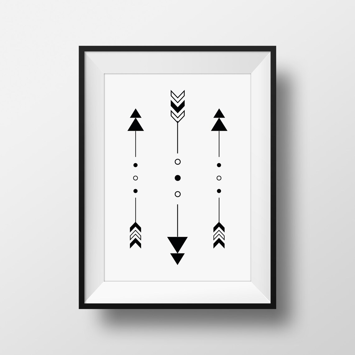 Printable Triple Boho Arrows Art Print Bohemian Decor Chic Baby Nursery ...