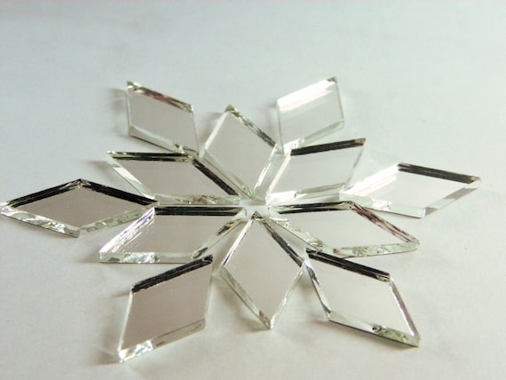 Diamond Shape Mirror Mosaic Tiles 1x1/2 25.4mm X 12.7mm. Wholesale Lot. 