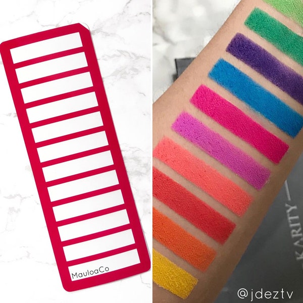 Makeup Swatch Stencil - Etsy