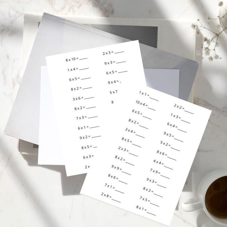 Multiplication Worksheets 1–10 | Printable Math Practice | Grades 2–3 ...