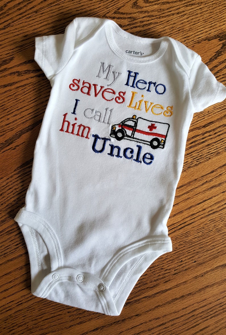 My HERO Saves Lives I call her Mommy Daddy Paramedic Ambulance Medical Doctor Dr Nurse Rn Lpn First Responder EmT EmS Emergency Aunt Uncle