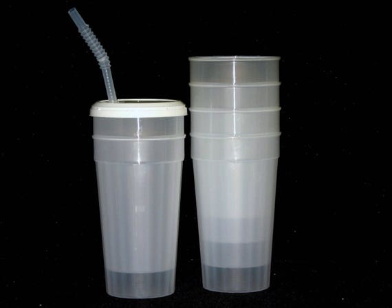 32 ounce white fluted tumblers 32 oz. (33.5 oz. Rim-Full), 3.88