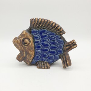 Vintage Fish Sculpture, Willy Fischer Sweden 1960:s-ego Stengods