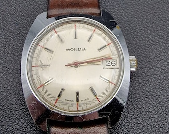 Vintage Mondia Uhr 1960 - Handaufzug
