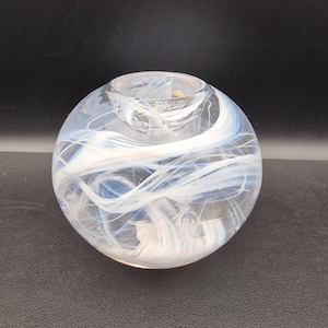Kosta Boda Cool Moon Candle Holder by Anna Ehrner – Swedish Art Glass, Designed in 2001