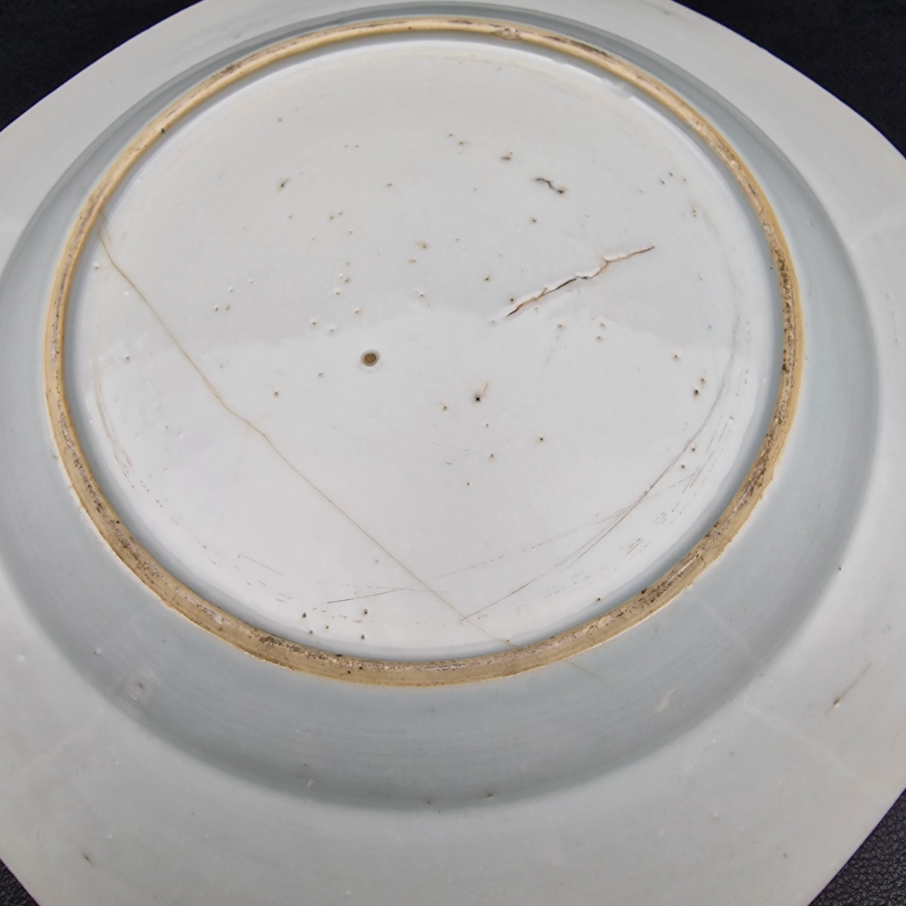 Assiette Ancienne Paragon Étoile Cobalt & Rouille - 1904-1912