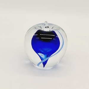Art glass handmade paperweight- Rauk -Sweden