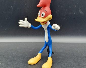 Vintage Woody Woodpecker Bendable Figure – Walter Lantz Production 1970s