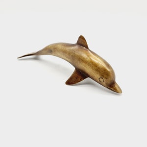 Vintage brass dolphin - brass animal
