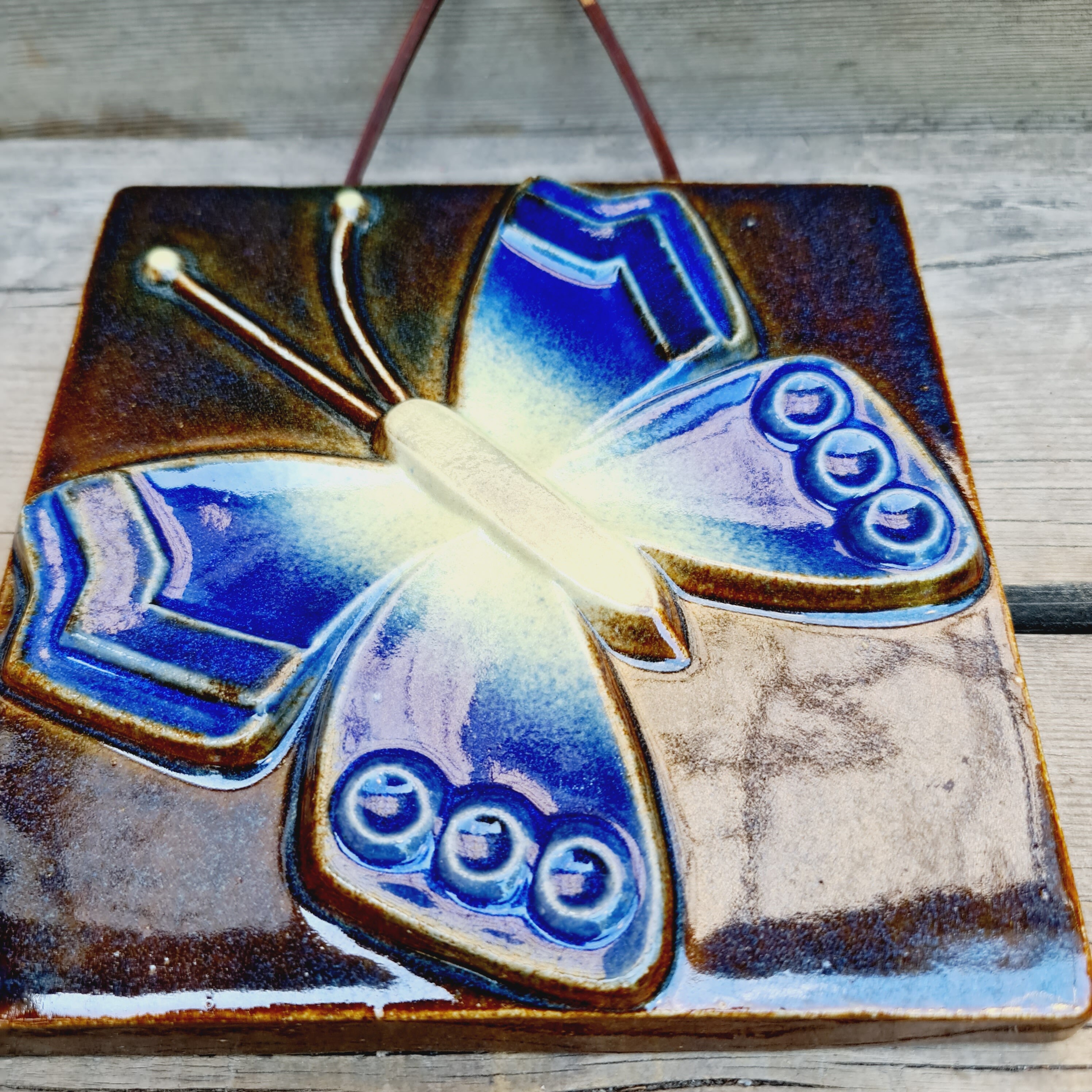Vintage Wall Plaque by Willy Fischer for Ego Stengods Sweden