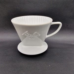 Vintage Melitta 102 coffee porcelain filter holder
