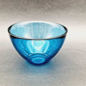 Sven Palmqvist for Orrefors - unusual small Fuga bowl - Art Glass for Orrefors 1950s Sweden. Scandinavian modern Collectible