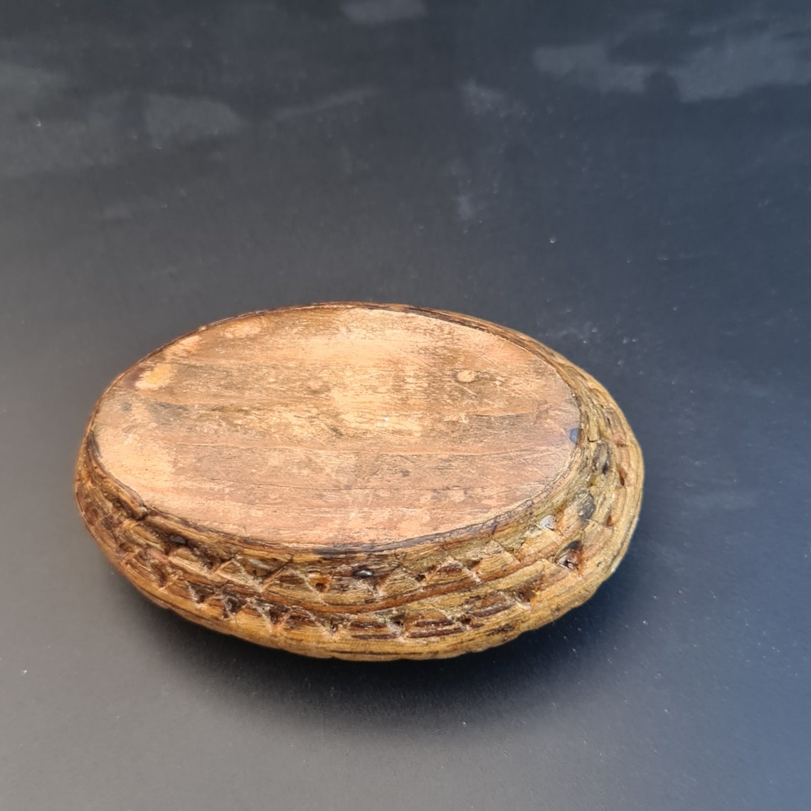 Antique Birch Bark Snuff Box Folk Art Sweden 1800s Etsy