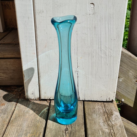 Sven Palmqvist for Orrefors - Light Blue Selena Vase - Art Glass
