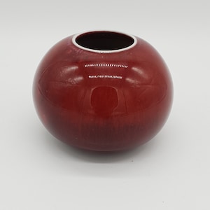 Stig Lindberg for Gustavsberg, Unique Stoneware vase  Sang de boeuf glaze 1960:s