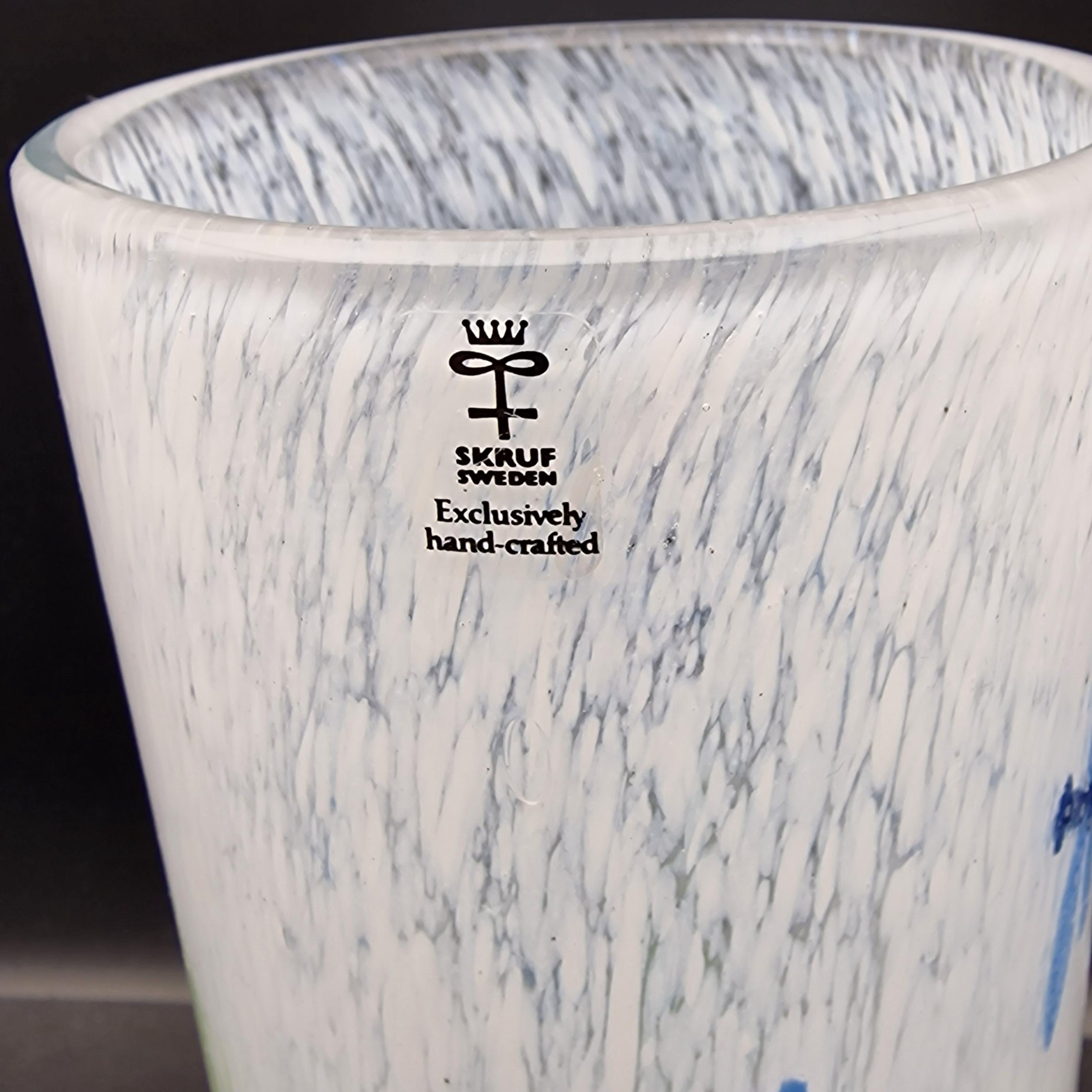Handcrafted Art Glass Vase by Ingegerd Råman for Skruf - 1980:s - Etsy