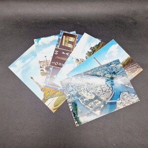 6 jolies cartes postales vintage de Paris France