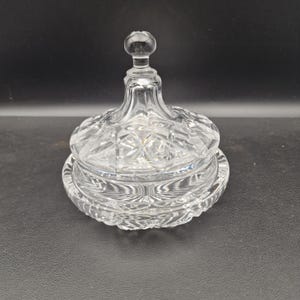 Swedish Crystal Candy Dish with Lid – 1930s–40s