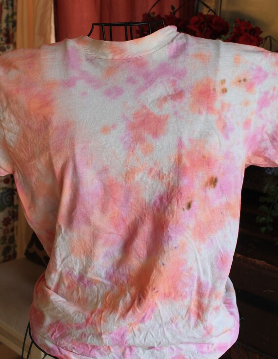 Pink Green Tie Dye Tees / Tie Dye T-Shirts / Girl… - image 5