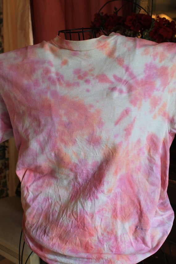 Pink Green Tie Dye Tees / Tie Dye T-Shirts / Girl… - image 6