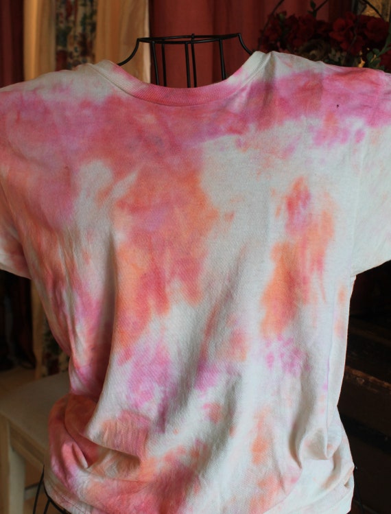 Pink Green Tie Dye Tees / Tie Dye T-Shirts / Girl… - image 4