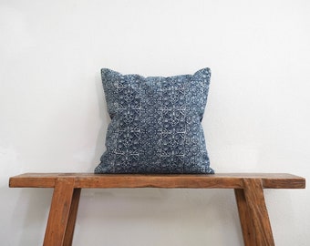 16" by 16" Vintage Hmong Hill Tribe Cushion Cover Ethnic Batik Thai